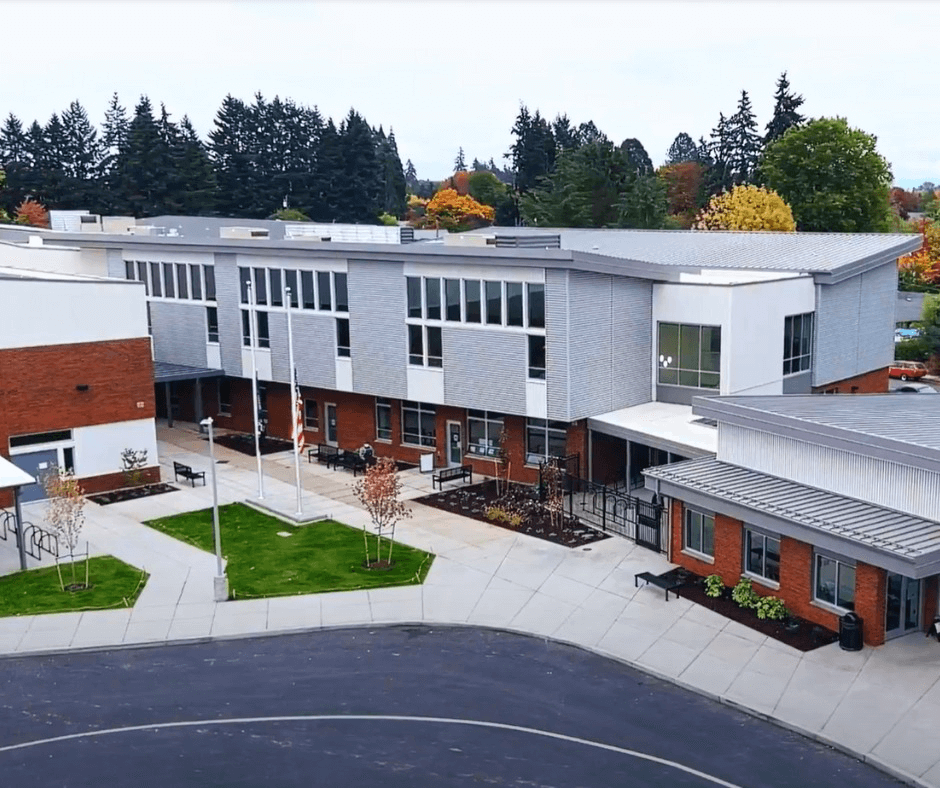 Lincoln Elementary School building in the Corvallis School District in Oregon
